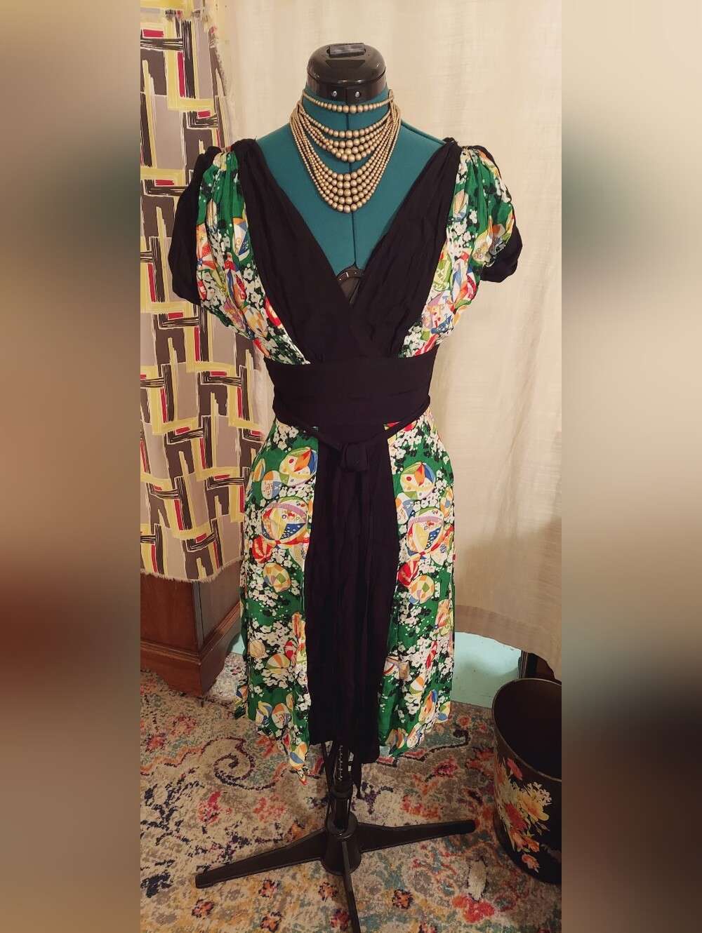 Trashy Diva Green Kimono Obi - Picture 1 of 10